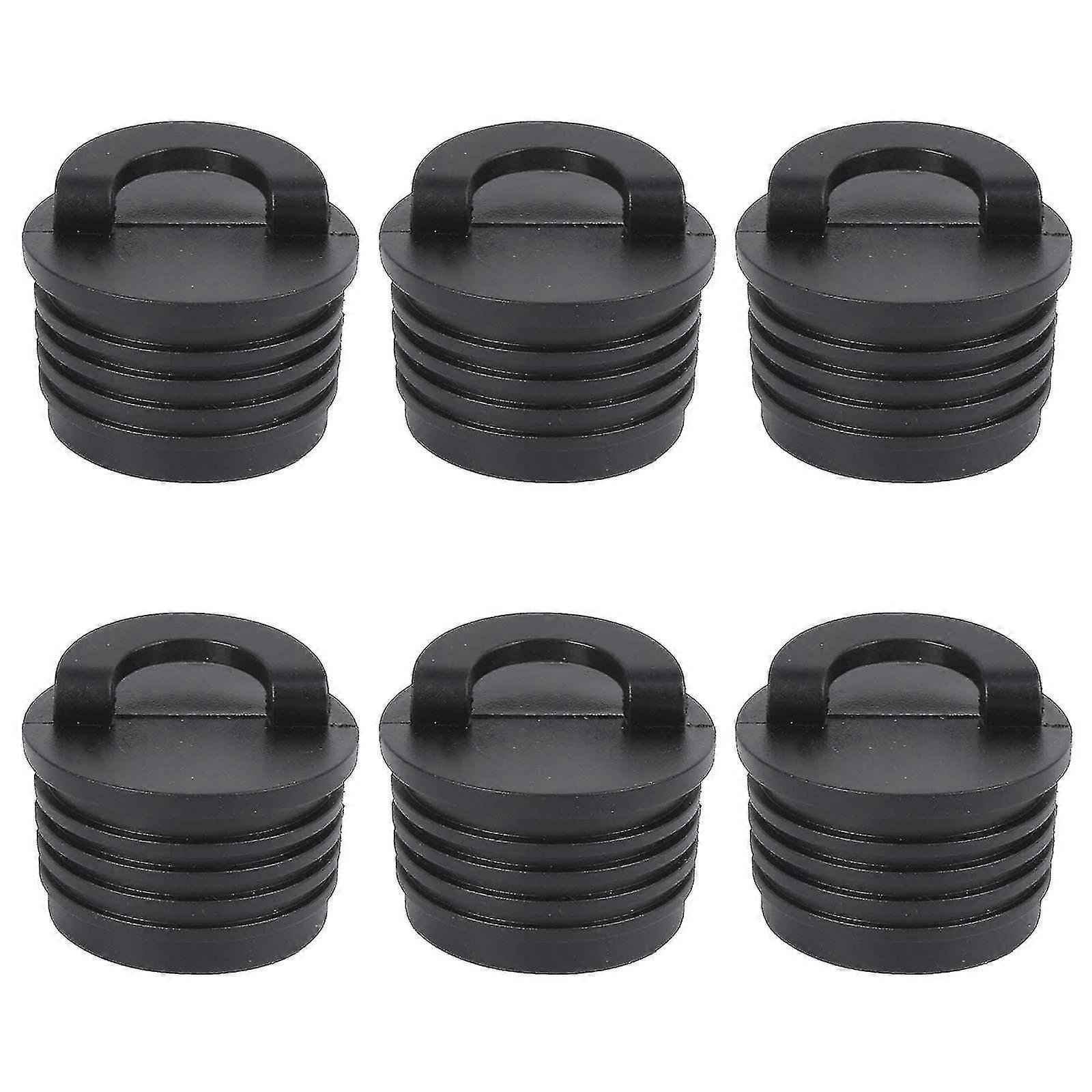 حزمة من 6 سيليكون كاياك سكابر بونجز أحذية سوداء سدادة عالمية كاياك سكبر