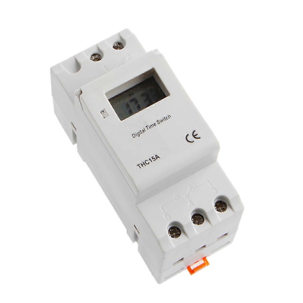 DIN Rail for Time Relay Switch Digital LCD Power Programmable Timer for DC 12V N