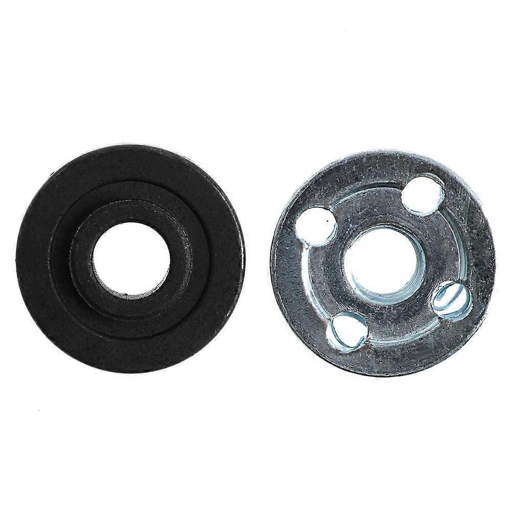 2Pcs Angle Grinder Replacement Part Inner Outer Flange Set Fits for  9523  Black
