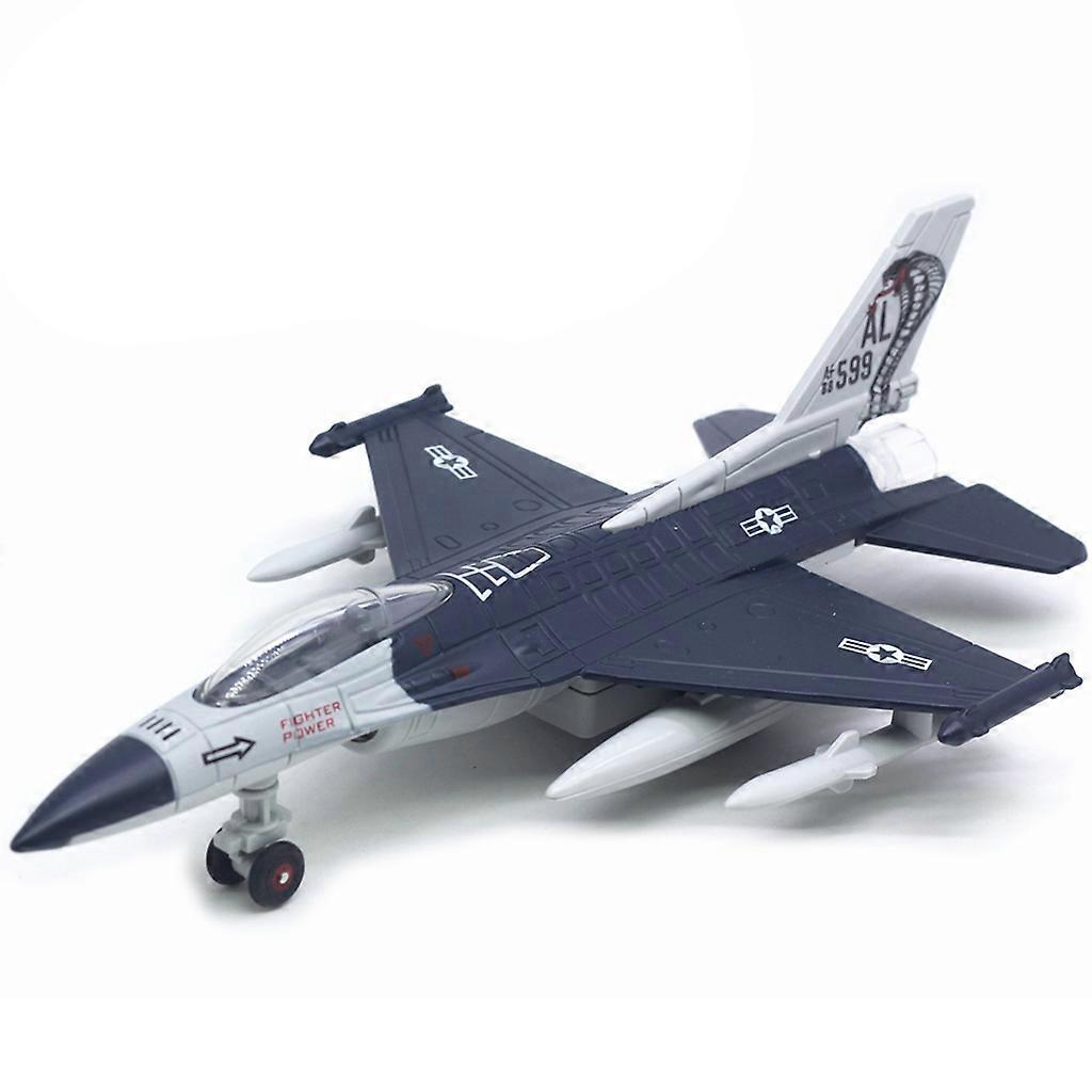 Lighting and Sound Effects Pull Back Airplane Toy, Engineering Recoil Function Aircraft Model for Children and Toddlers Multicolor