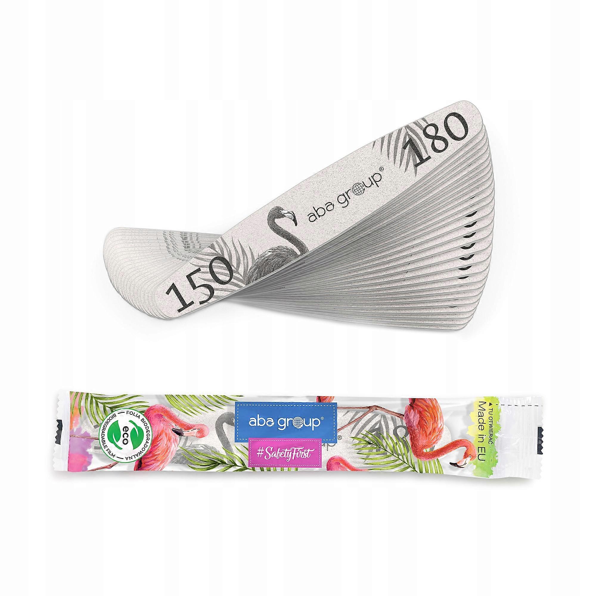 Aba Group SAFE PACKAGE Lima per unghie ELIPSA 150/180 STANDARD - FLAMINGO, 25 pezzi