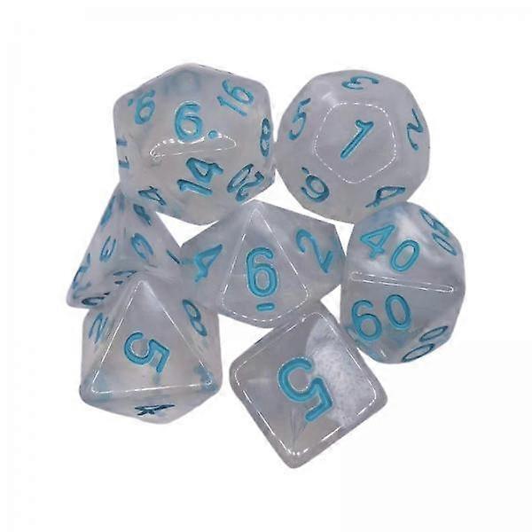 2x 7x Polyhedral Dices D8 D4 D10 D12 D20 D6 Engraved Rolling Dices for Board