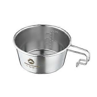 Stainless Steel Camping Sierra Cup Lightweight Compact Camping Pot Hiking Coffee Mug Bowl Cup