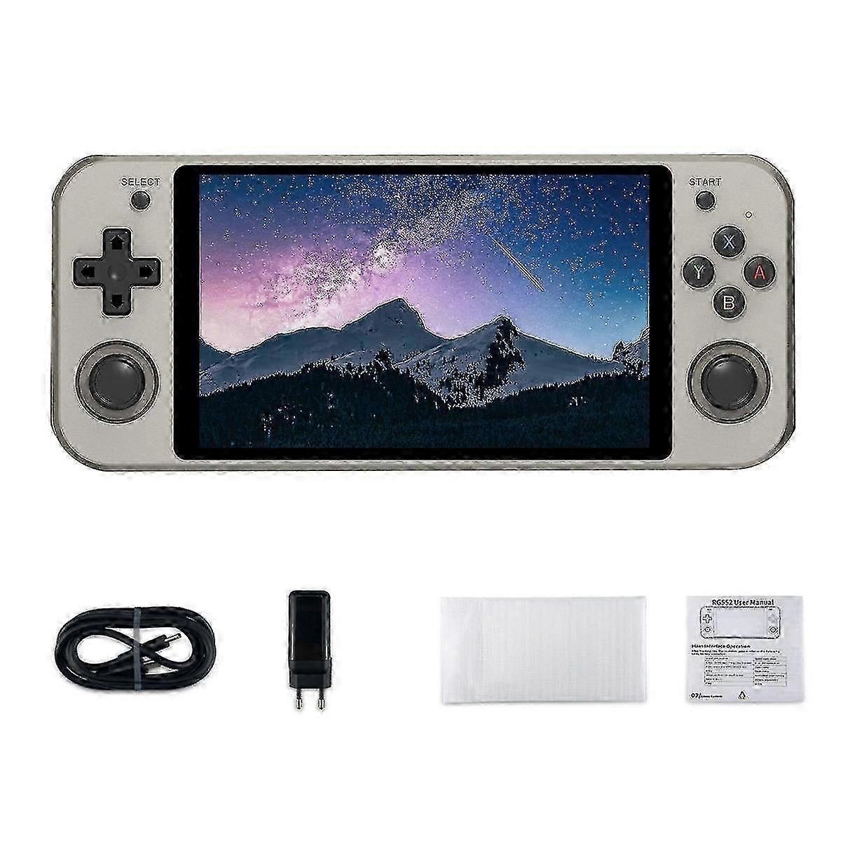 rg552 retro console de videogame 16g + 64g 5,36 polegadas ips 1920x1152 dual systems android linux pocket ga