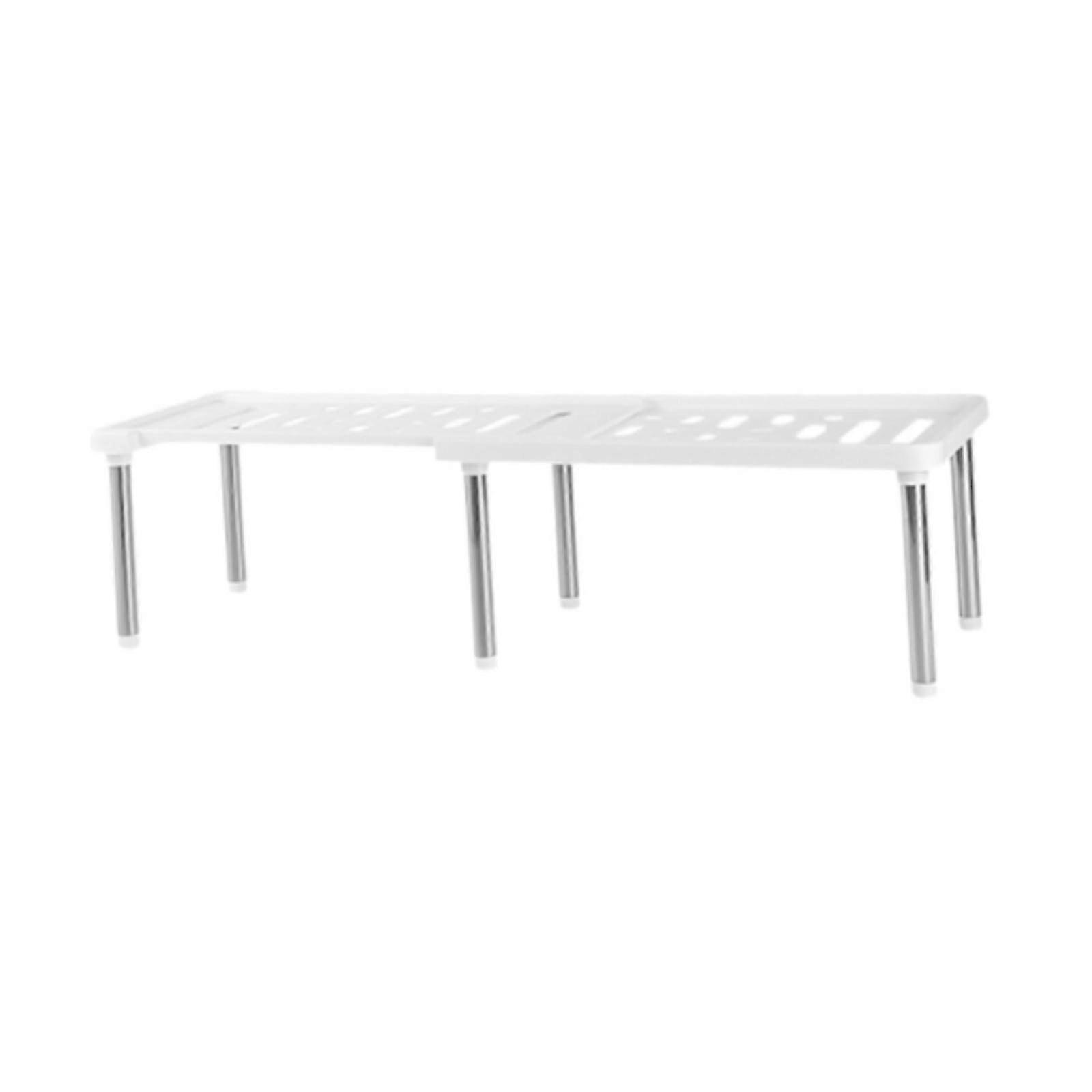 Expandable Cabinet Organizer Shelf for Home Organization in Pantry and Cabinets, White Color Option