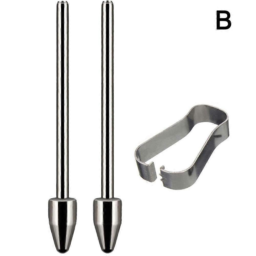 2 pens + 1 clip (B) $ Suitable for Samsung Tab pen tip S6 S7 S7+ S8 S9 S23 pen tip titanium alloy pen tip NOTE10 20 tips