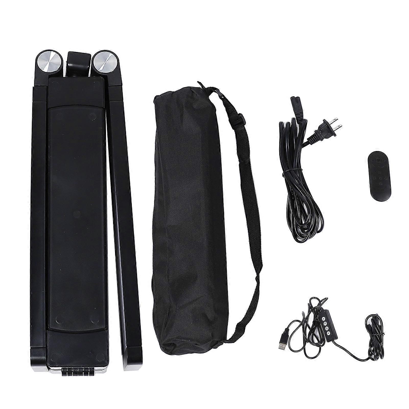 Foldable Double Arms Beauty Light: Adjustable RGB Fill Light with Tripod & Remote Control