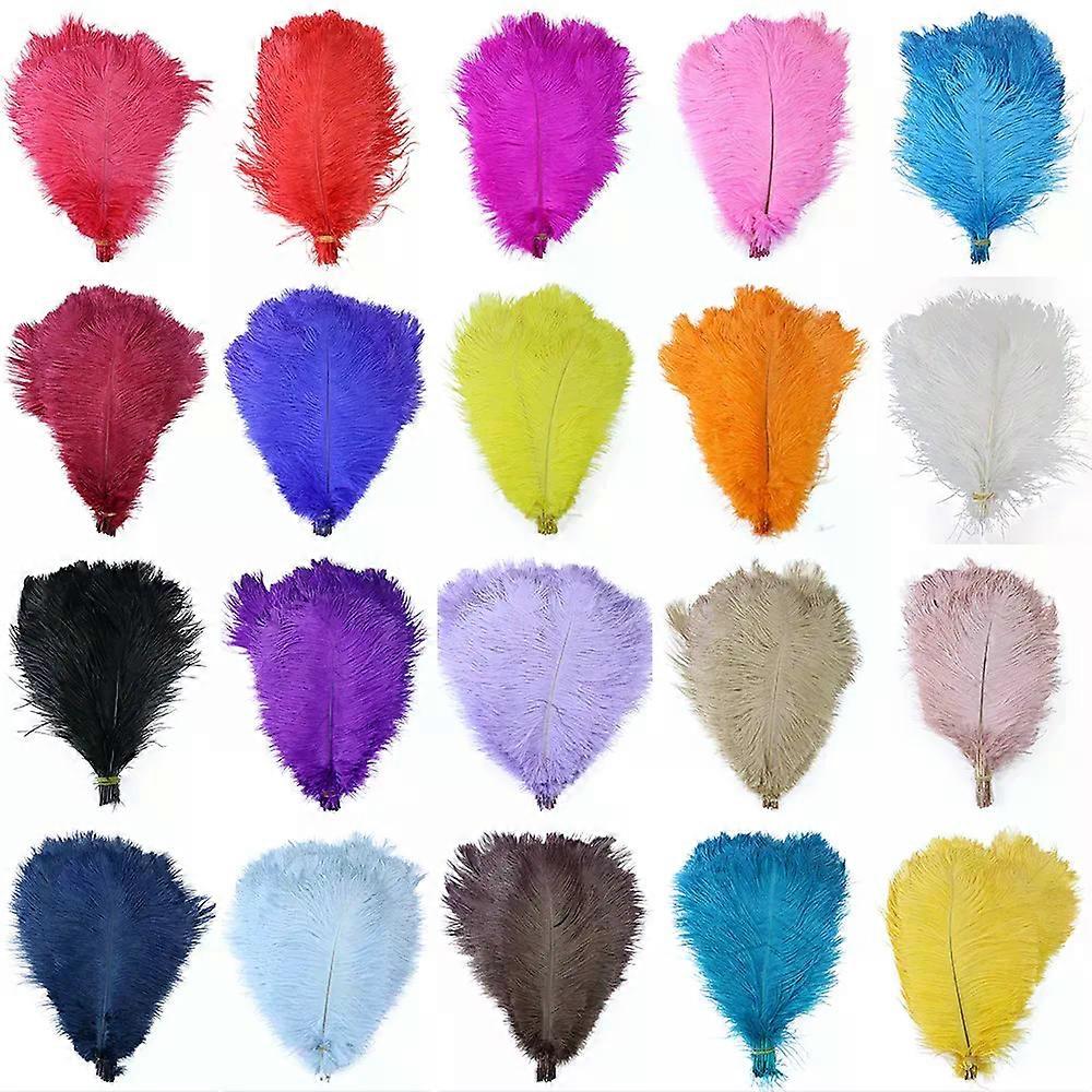 1/10/20PCS Tinto Vari Vera Piuma di Struzzo Prezzo 15-20 CM Piume di Struzzo Carnevale Palcoscenico Accessori Da Sposa Plume