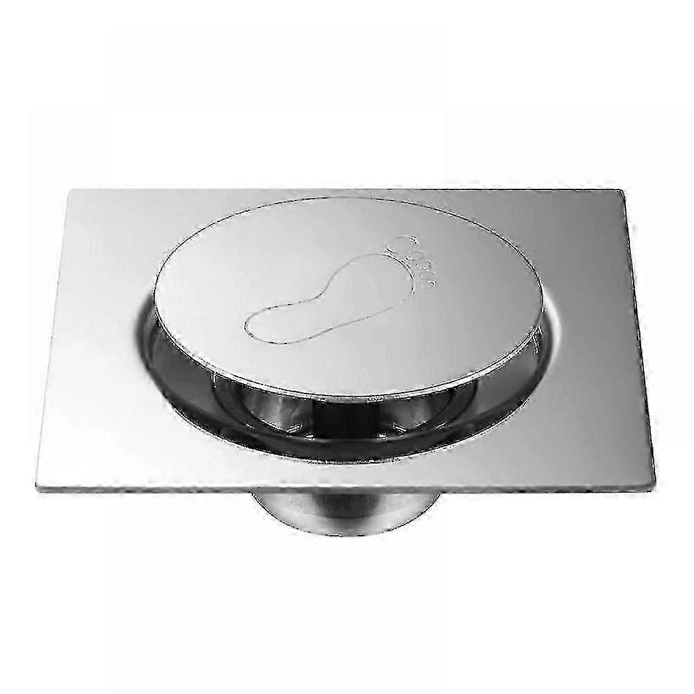 バウンスプレス付きステンレス製隠し床排水管、15x15cmバスルーム排水管