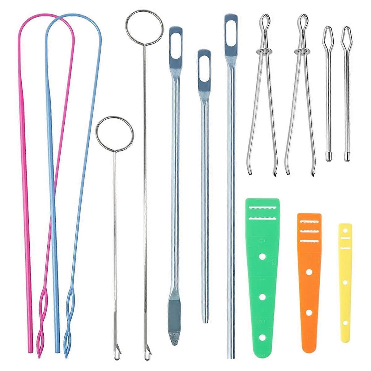 14Pcs Drawstring Threader Drawstring Threader Tool Bodkin Sewing Tool Loop Turner Sewing Tool for E