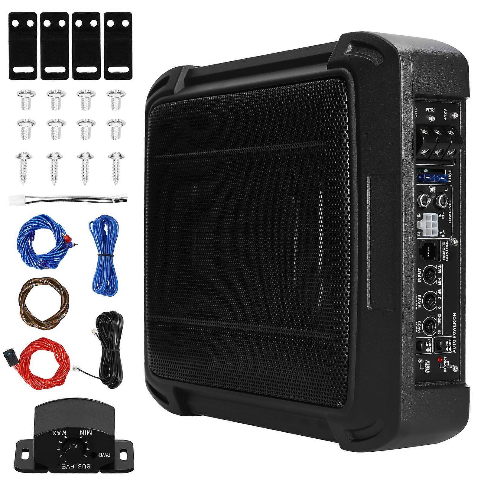 12 Tum 200W Billjud Smal Under-Seat Subwoofer Hög Effekt Sub Bas Högtalarsats Inbyggd Effektförstärkare För Bil Lastbil SUV RV