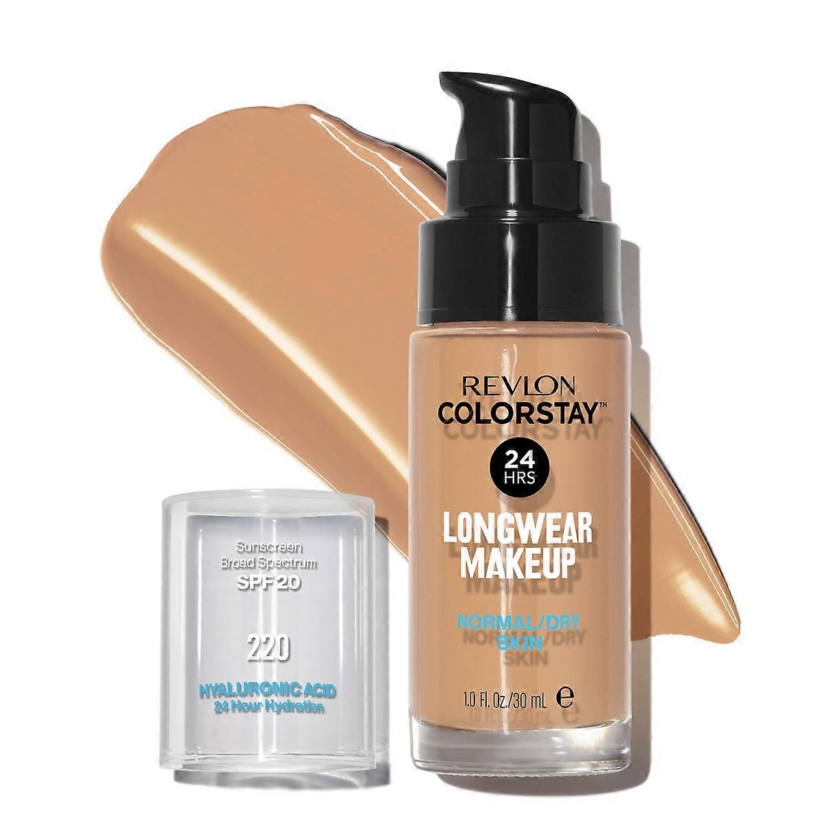 Revlon Colorstay Makeup For Normal/dry Skin With Spf 20, 220 Natural Beige - 1 Fl Oz