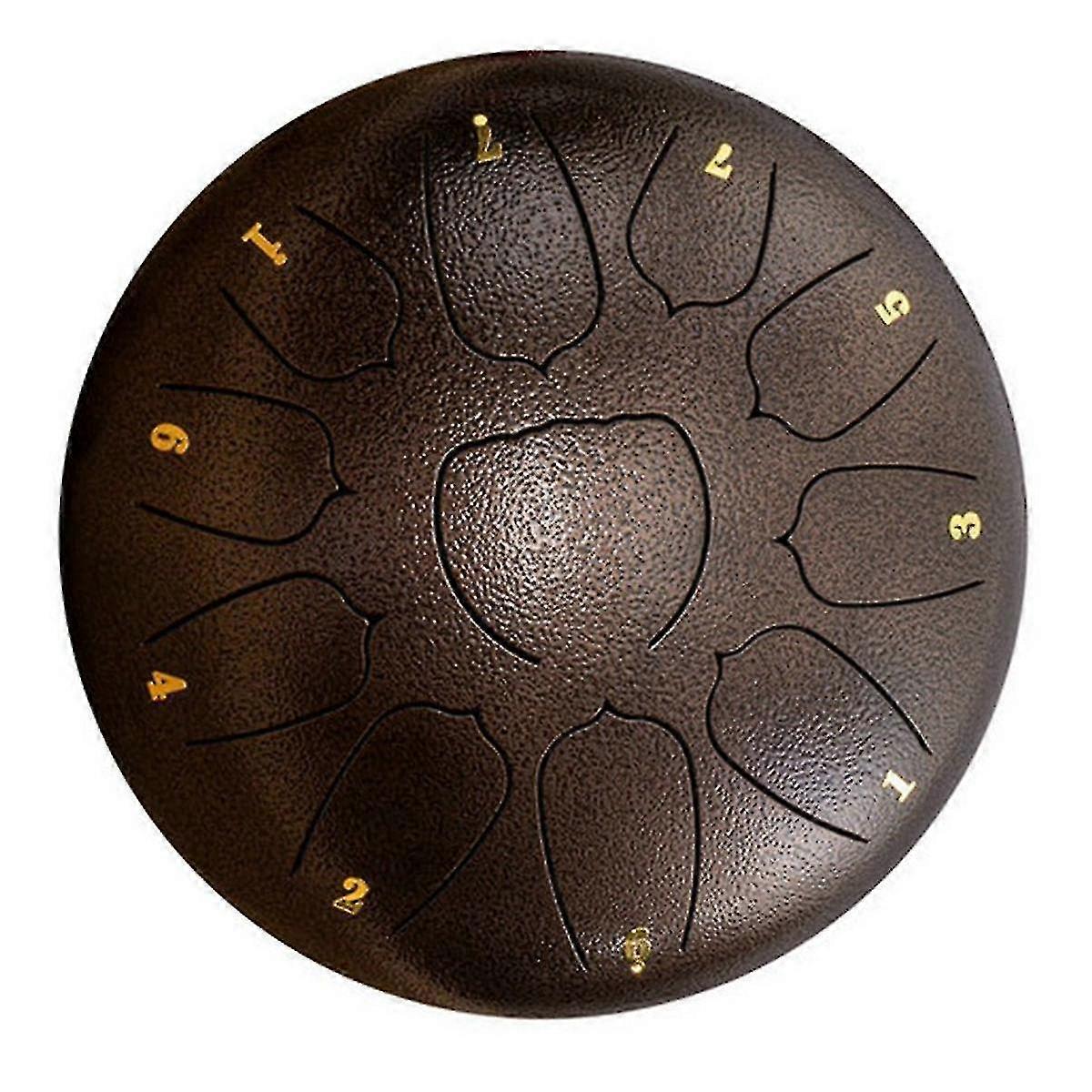 Bronz 10 hüvelykes, 11 tónusú kültéri esődob, kerti esődob, esőcsakra dob, éteri dob, kézi dob 2025