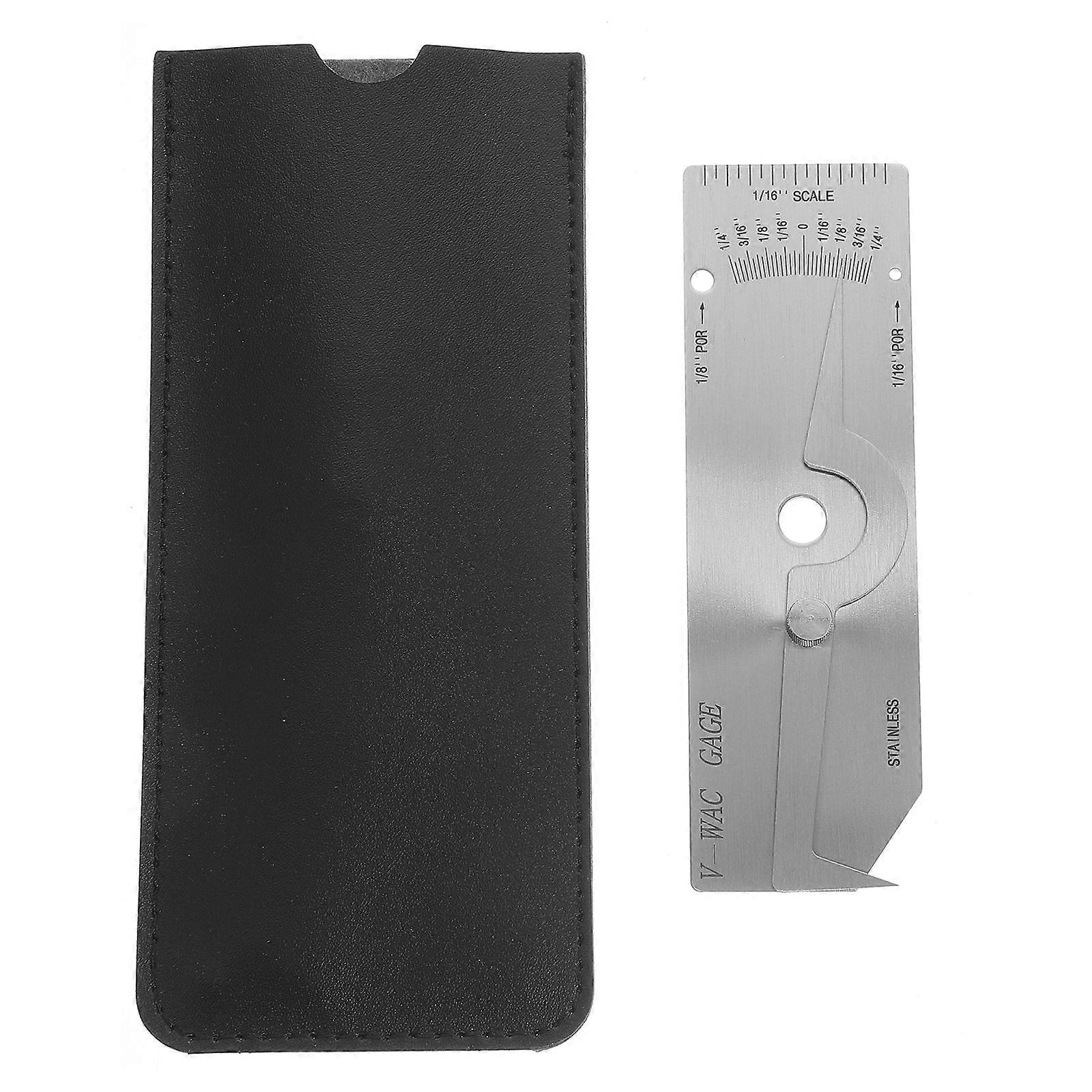 Fillet Weld Gauge Welding Inspection Ruler Porosity Measurement Engineers Range 0-6mm 1Pack