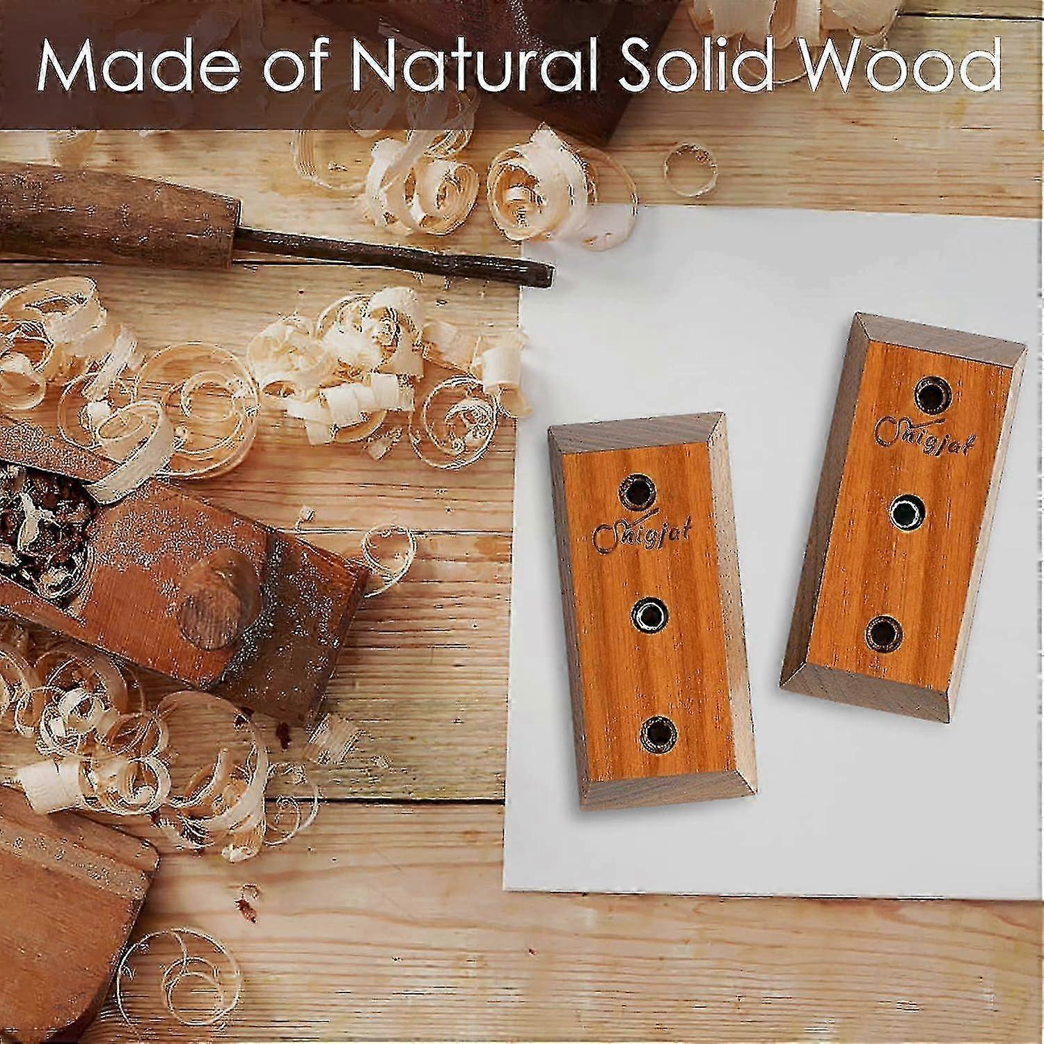 2 Pack of Hardwood Wall Mount for Guitars, Rotatable V-Shaped Hanger with Screws, Suitable for Various Brands
