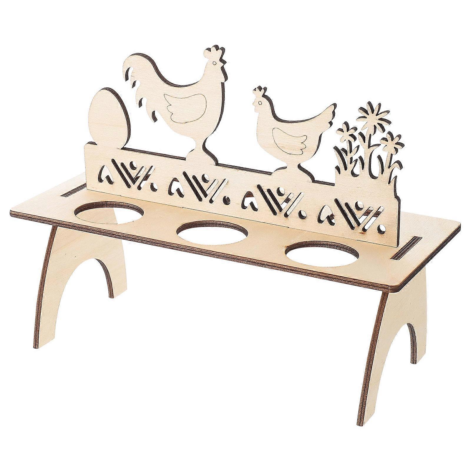 Elegant Pendant Bracket for Decorative Egg Cup Rack Made of Synthetic Material Light Brown 1pc