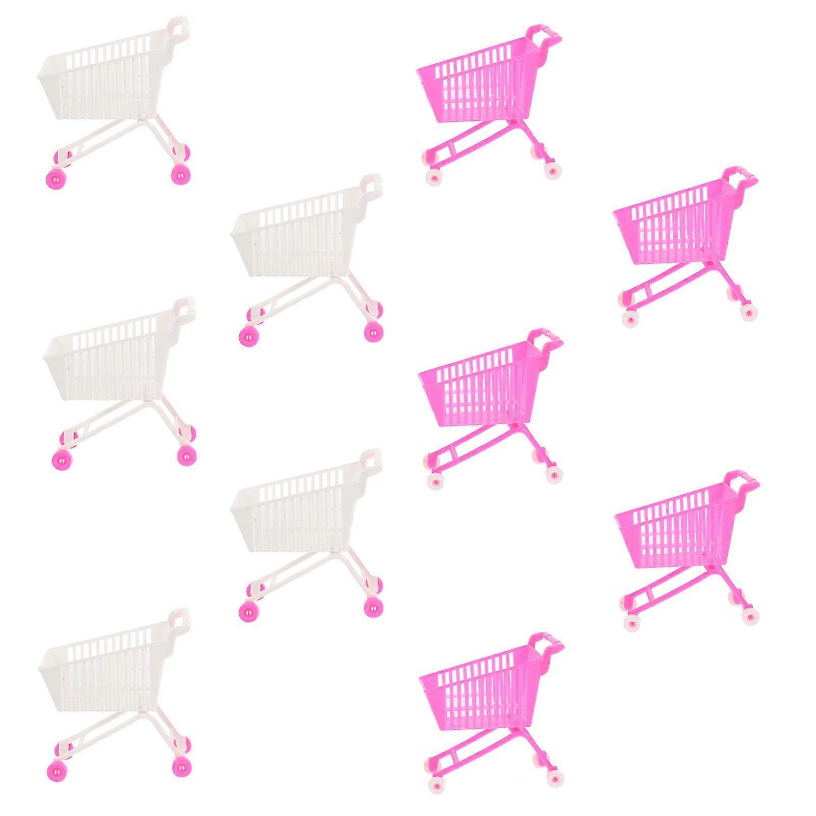 10PCS Mini Simulation Plaything Mini Shopping Cart Model Children Mini Toy
