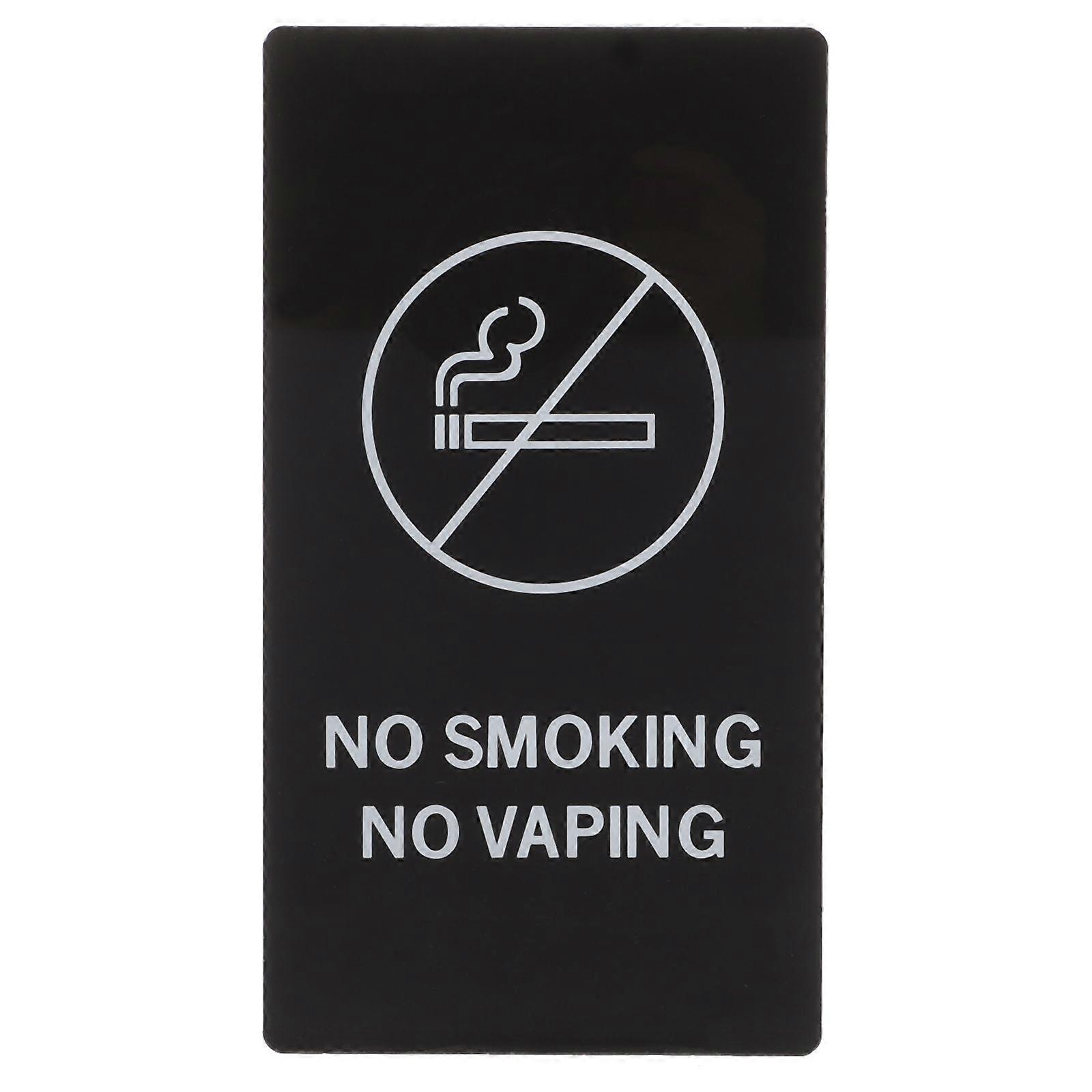 No Smoking Indicator Public No Smoking Sign Acrylic Warm Reminder for Toilet