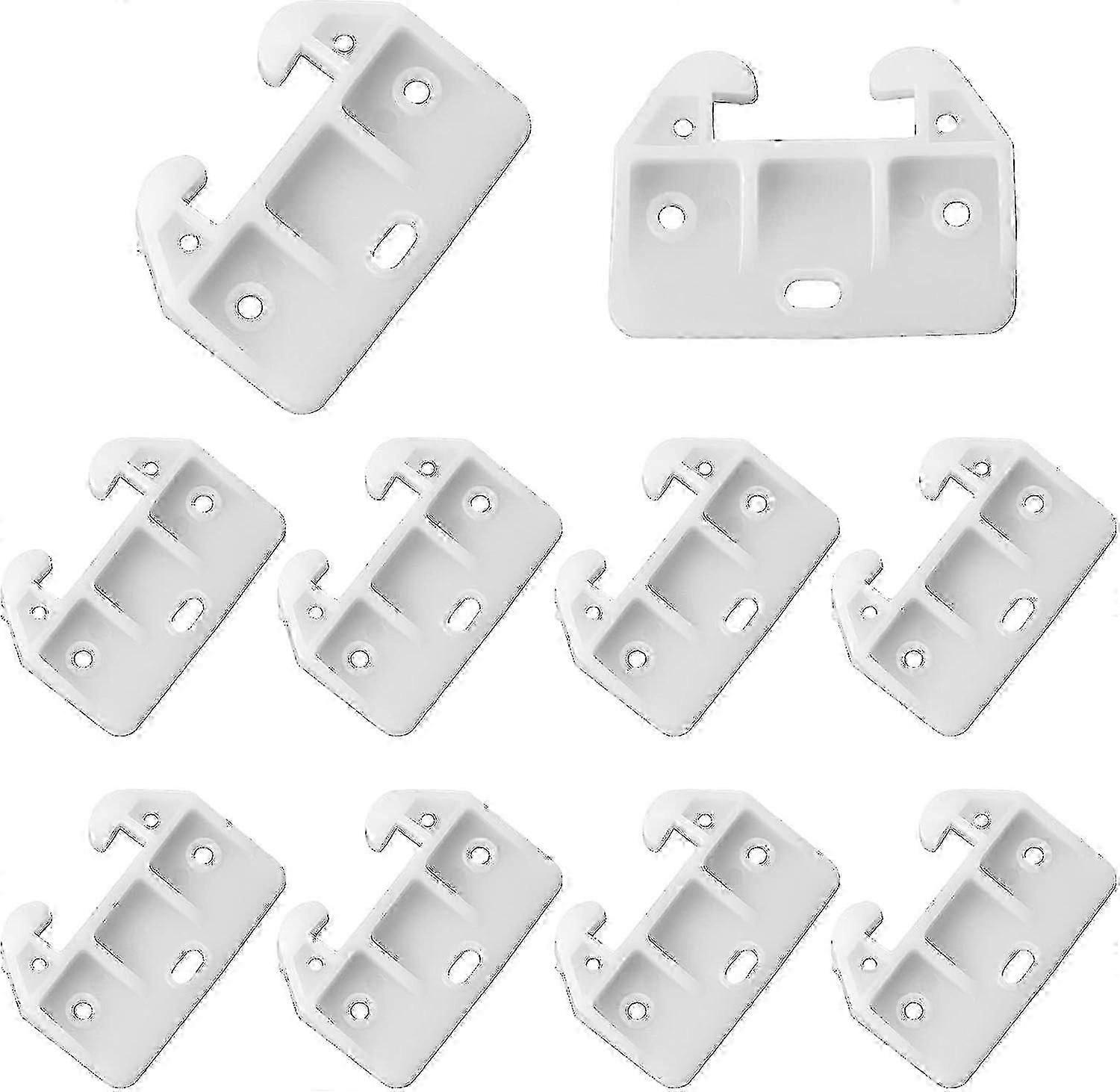 10pcs Plastic Drawer Guides Drawer Slides Cabinet Drawer Track Guides Dresser Drawer Guide Brackets Drawer Replacement Parts For Rear Mount Drawers