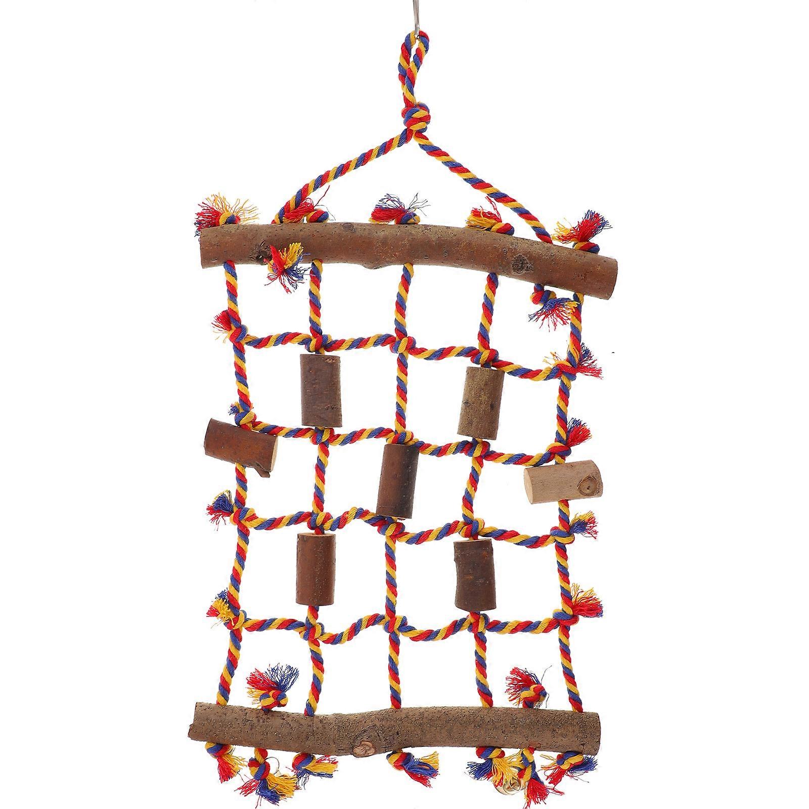 Basking Net For Birds Parrot Climbing Net Birds Exercise Balance Development 24x52cm 1Set