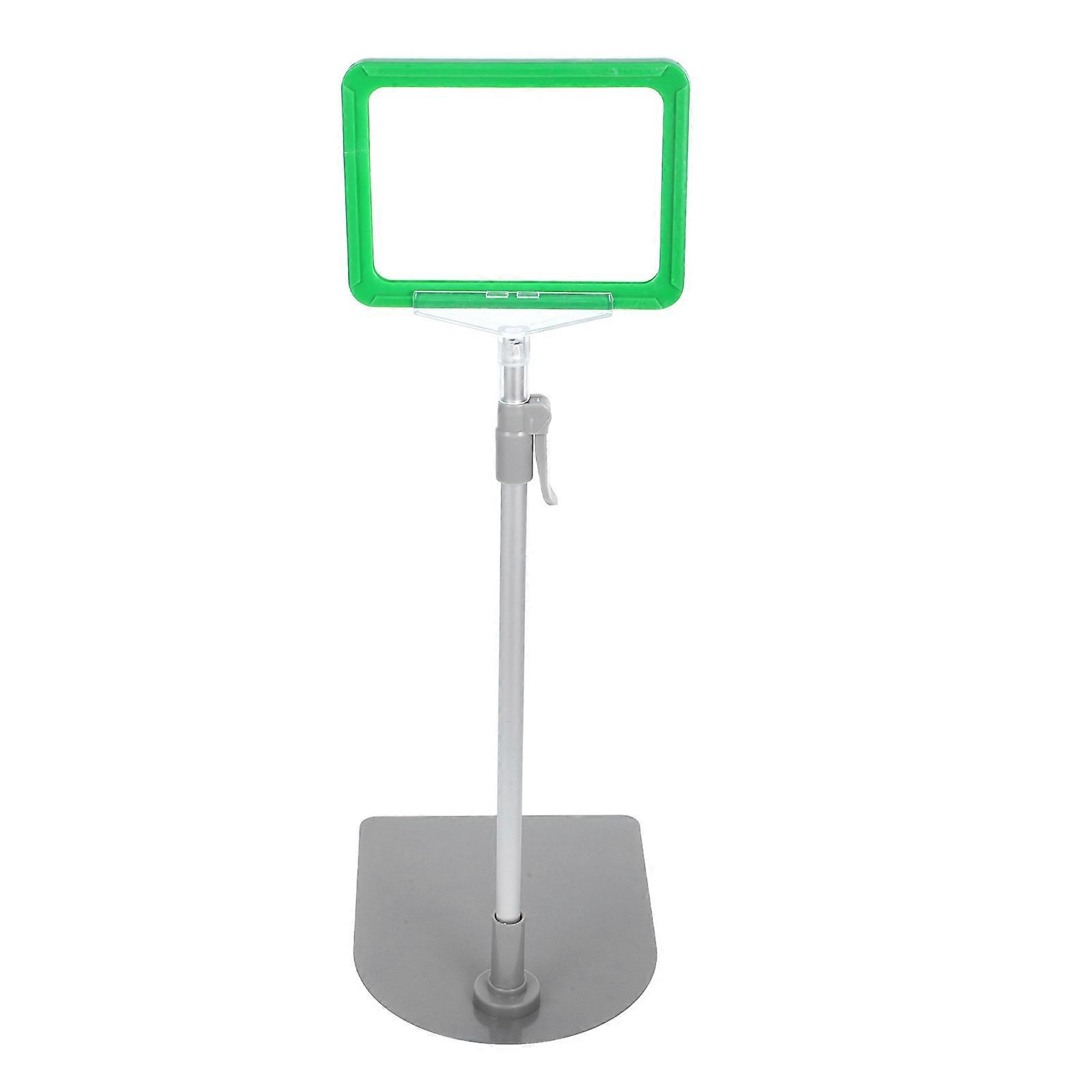 Floor Sign Holder with and Silver Stand – Stylish Retail Price Display Stand for Supermarkets and Shopping Malls