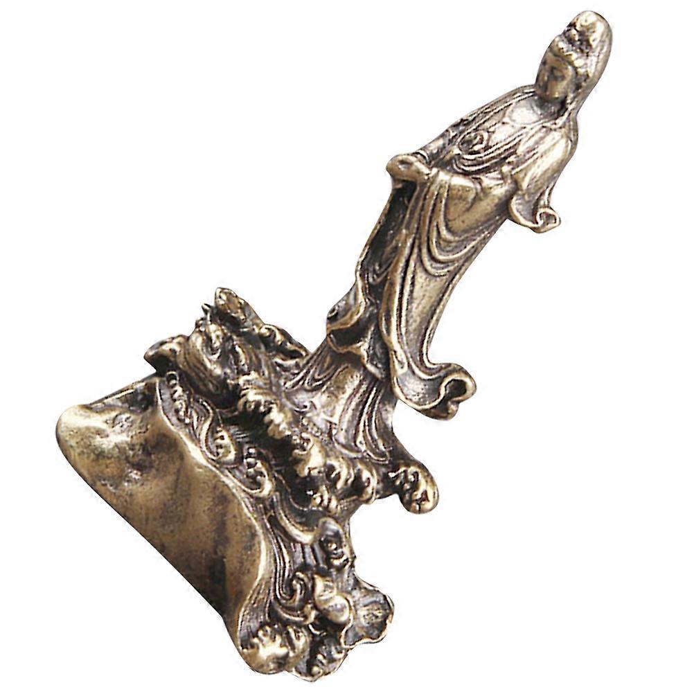 Delicate Statue for Table Brass Retro Statue Homeowners Business Professionals 1 Set