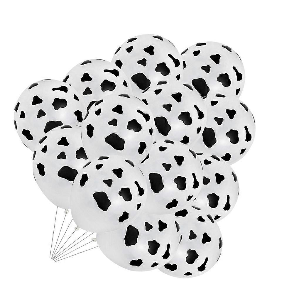 Cowprint Balloons Large Round Latex Photo Props for Birthday Party 72Pcs