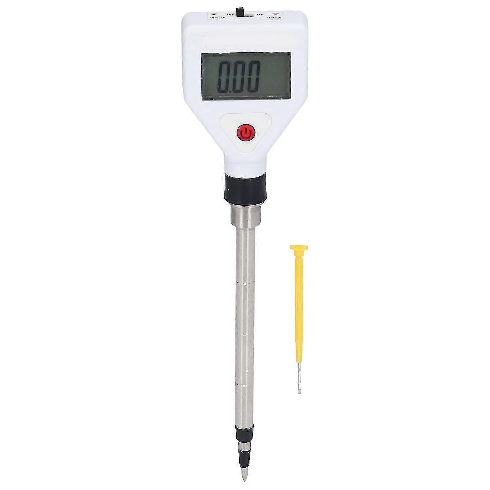 Soil EC Meter Portable Potted Plant Tester Digital Flower Detector EC Tester for Garden