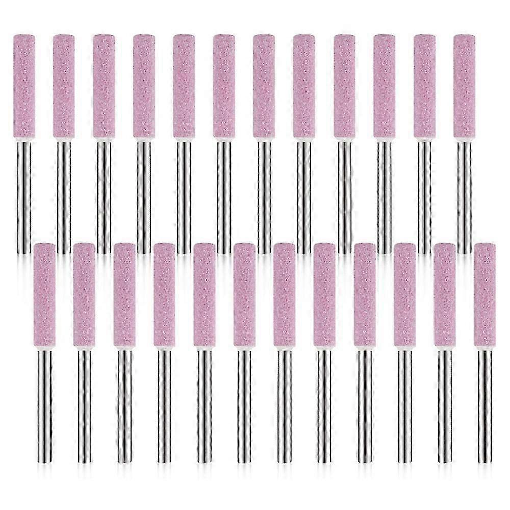 24 Pack Chainsaw Sharpener Grinding Stones Polishing Grinding Tool for Chainsaw Sharpener 3X4.8mm