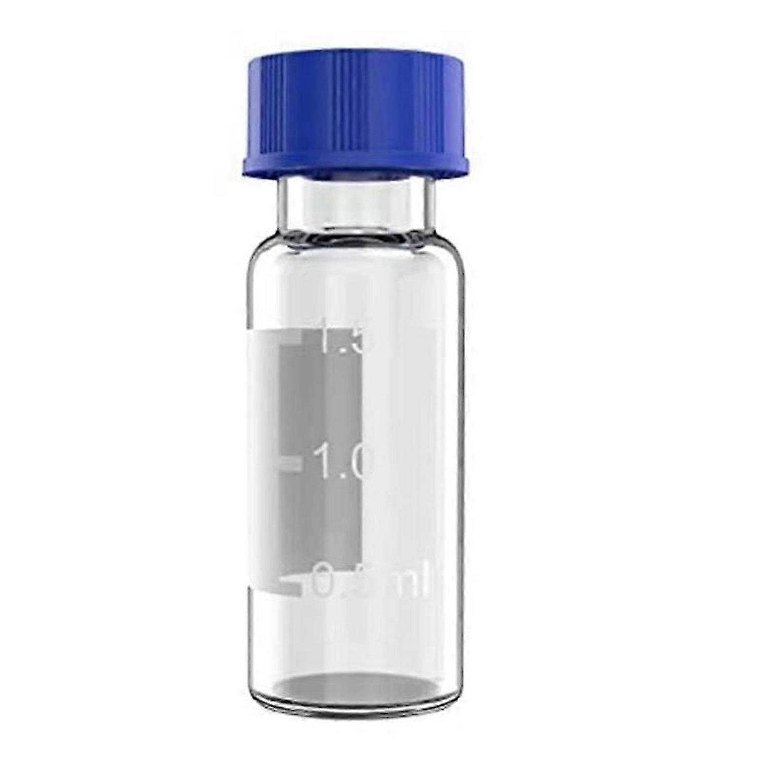 100 Pack Autosampler Vials, 2Ml HPLC Vials, 9-425 Lab Amber Vials with Write-on Spot and Graduations