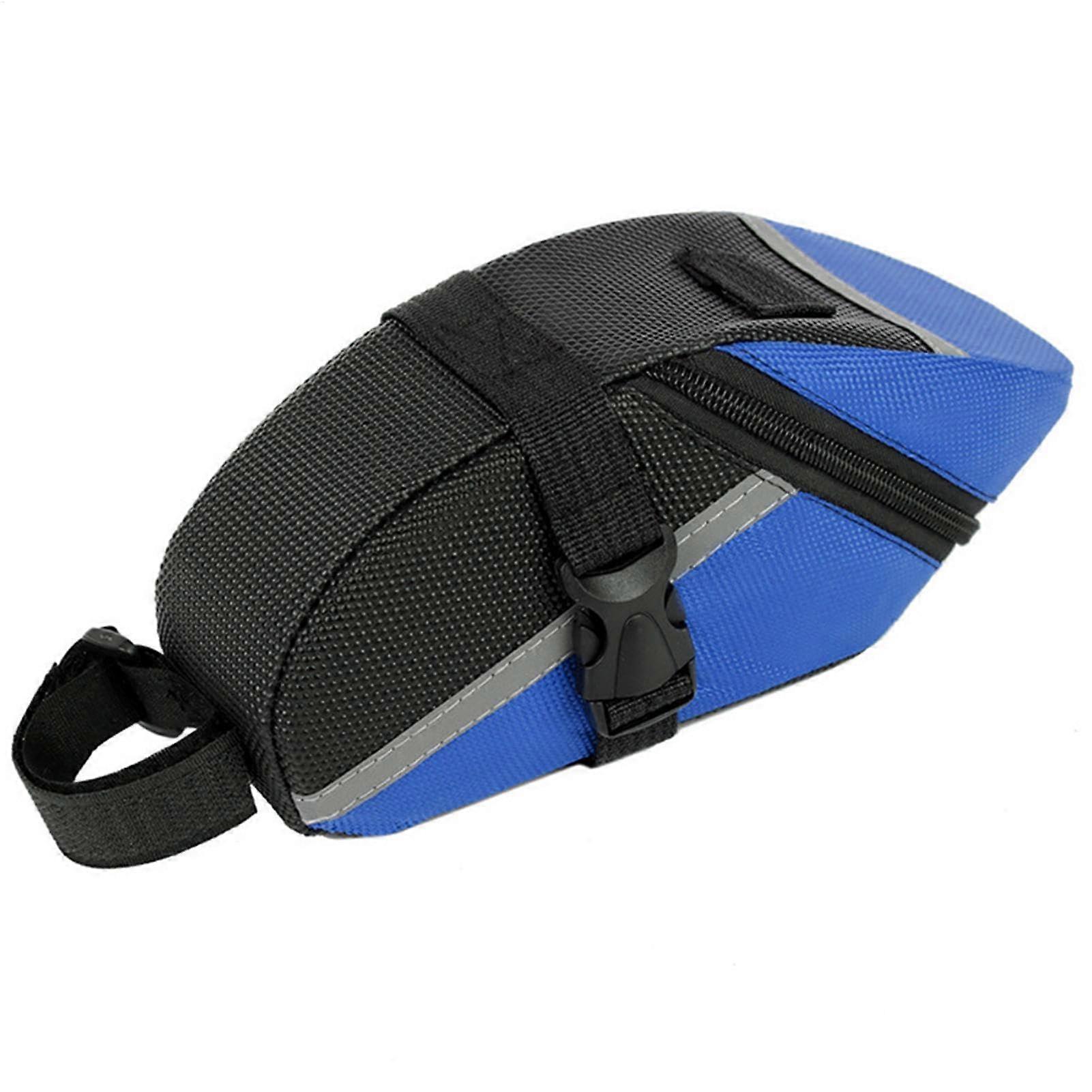 Bicycle Bag Saddle Cycling Practical Wheel Safety Storage Blue