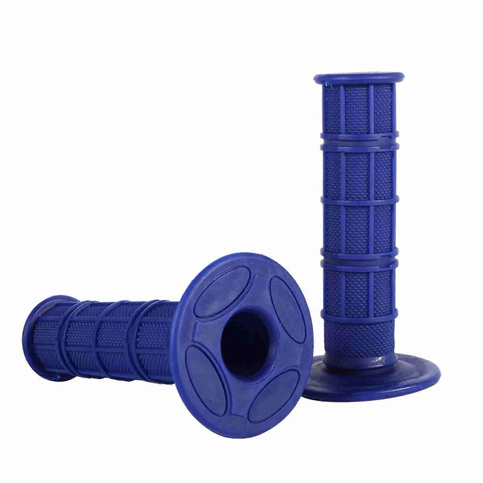 22mm 7/8" Silicone Soft Handle Bar Hand Grips for Pit Dirt Bike Motorcycle Blue