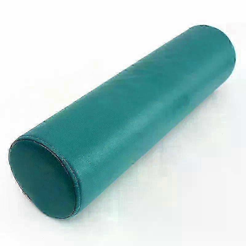 Cuscino lombare cilindrico per divano e ufficio, verde, 12x50cm