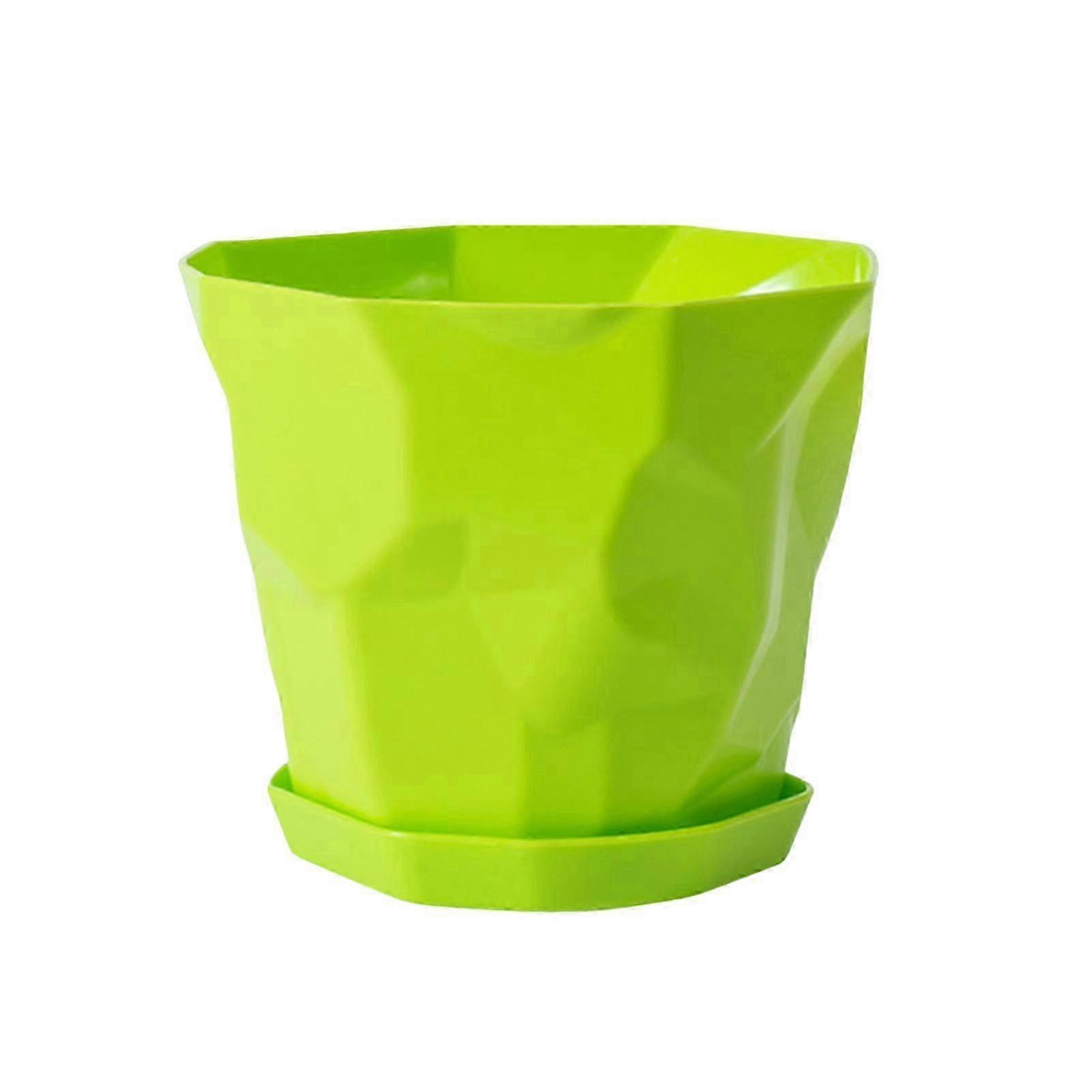 Sinknap Flowerpot Durable Stable Decorative Breathable Succulents Nursery Garden Planter With Tray For Home