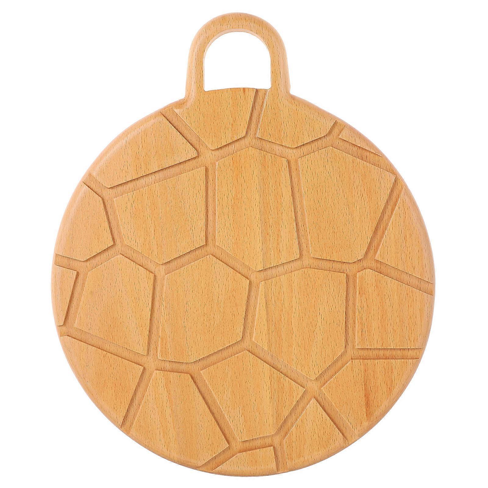 Kitchen Supply Defrosting Board Solid Wood Deformation-Resistant Khaki 33x28x2cm 1Pcs