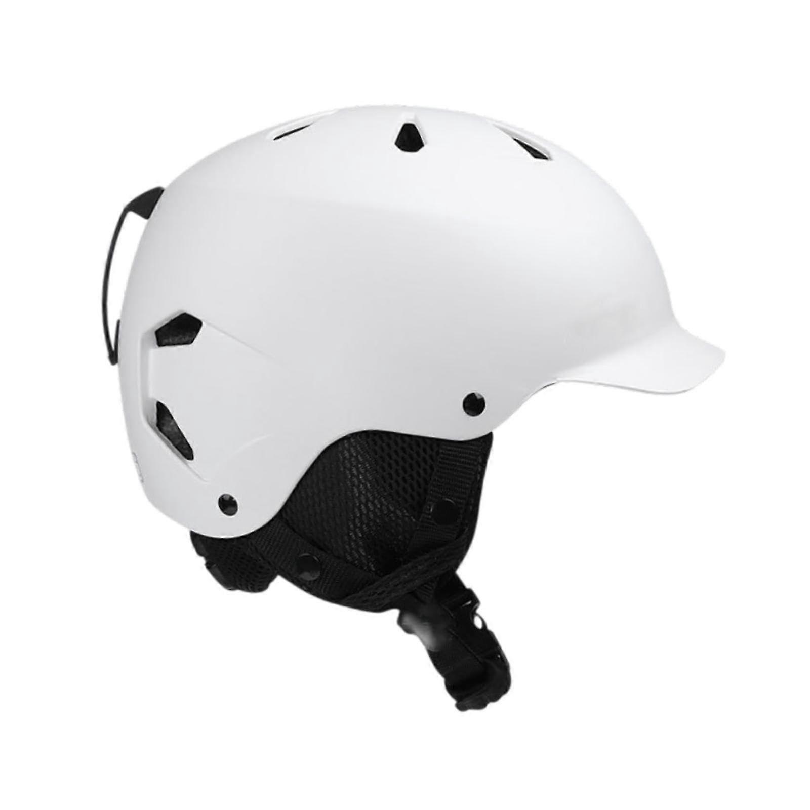 Snow Ski Helmet Ski Accessories Breathable Better Padding Headwear Skateboard Helmet for Cycling Skateboard Men White