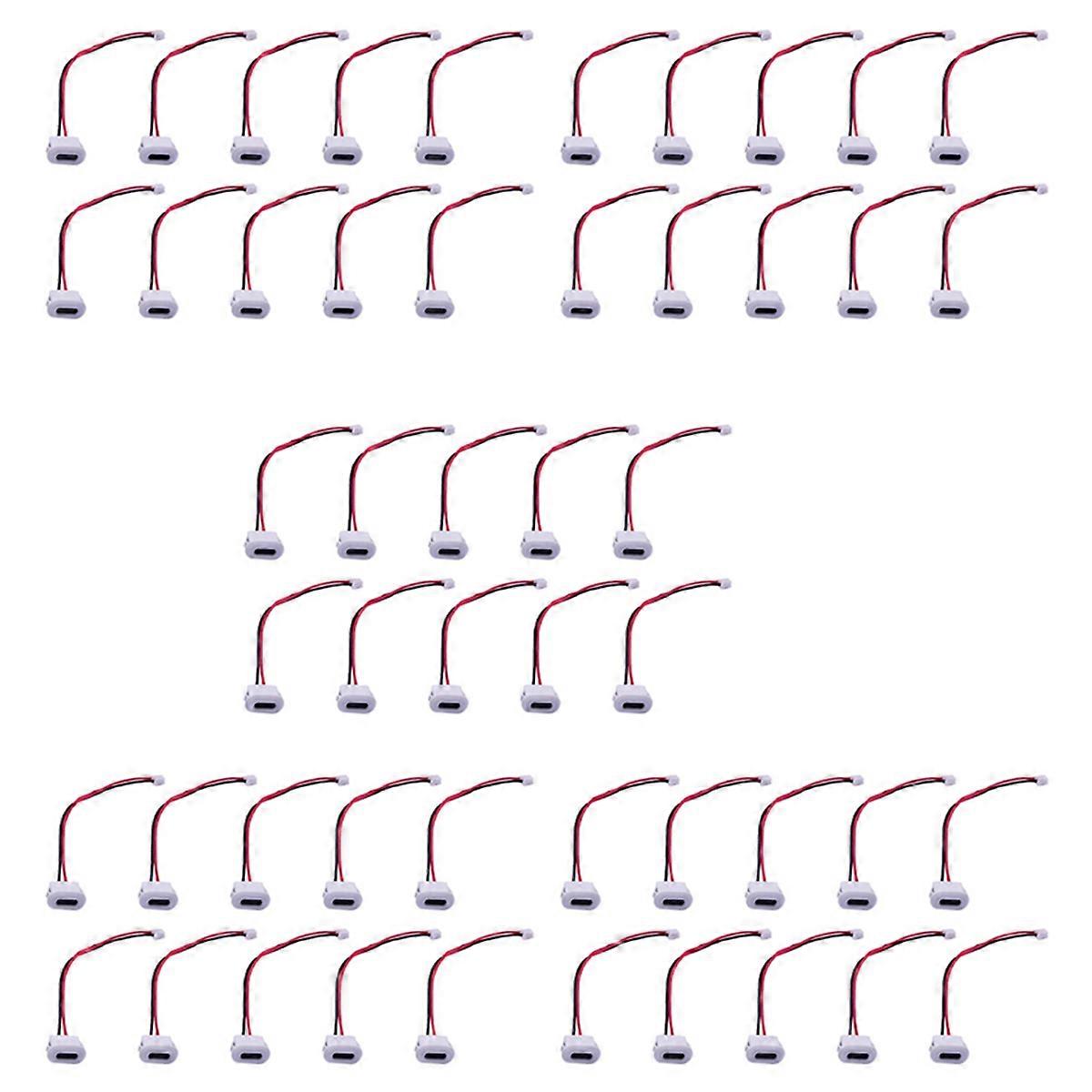 10Pcs USB Type C Connector Jack Female Type-C with Card Buckle-B