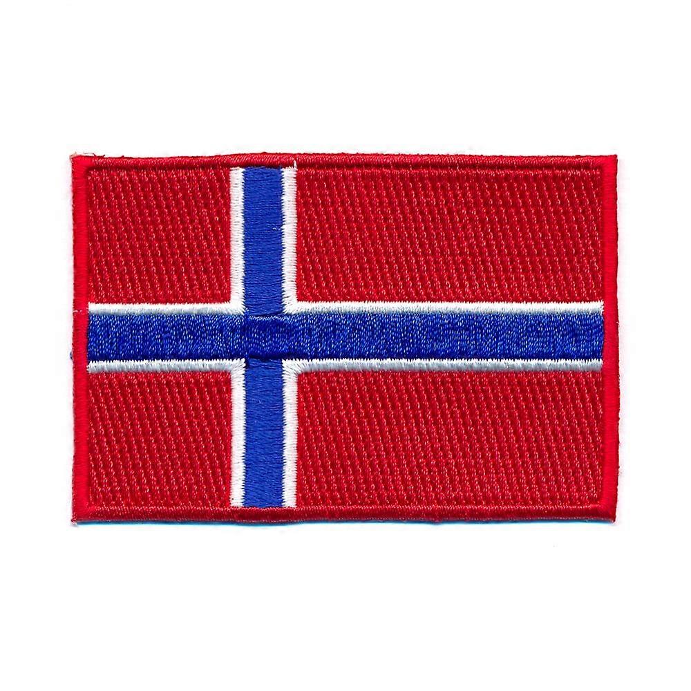 Oslo/Norway Flag SewOn/IronOn Patch 80 x 50 mm Model 0639 X