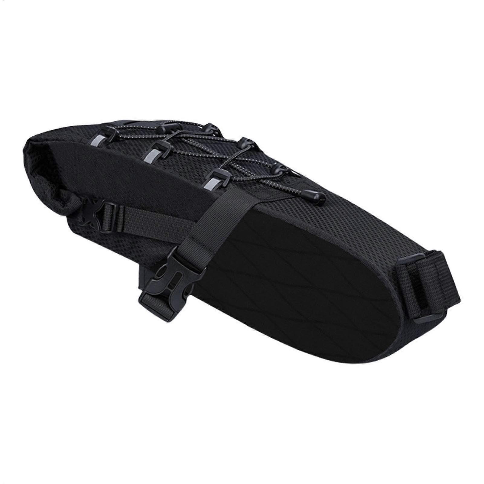 Fahrradsitztasche, tragbare Rckentasche, 17,32 x 9,84 x 3,74 Zoll, Wetterfeste Fahrradausrstung, Schwarz