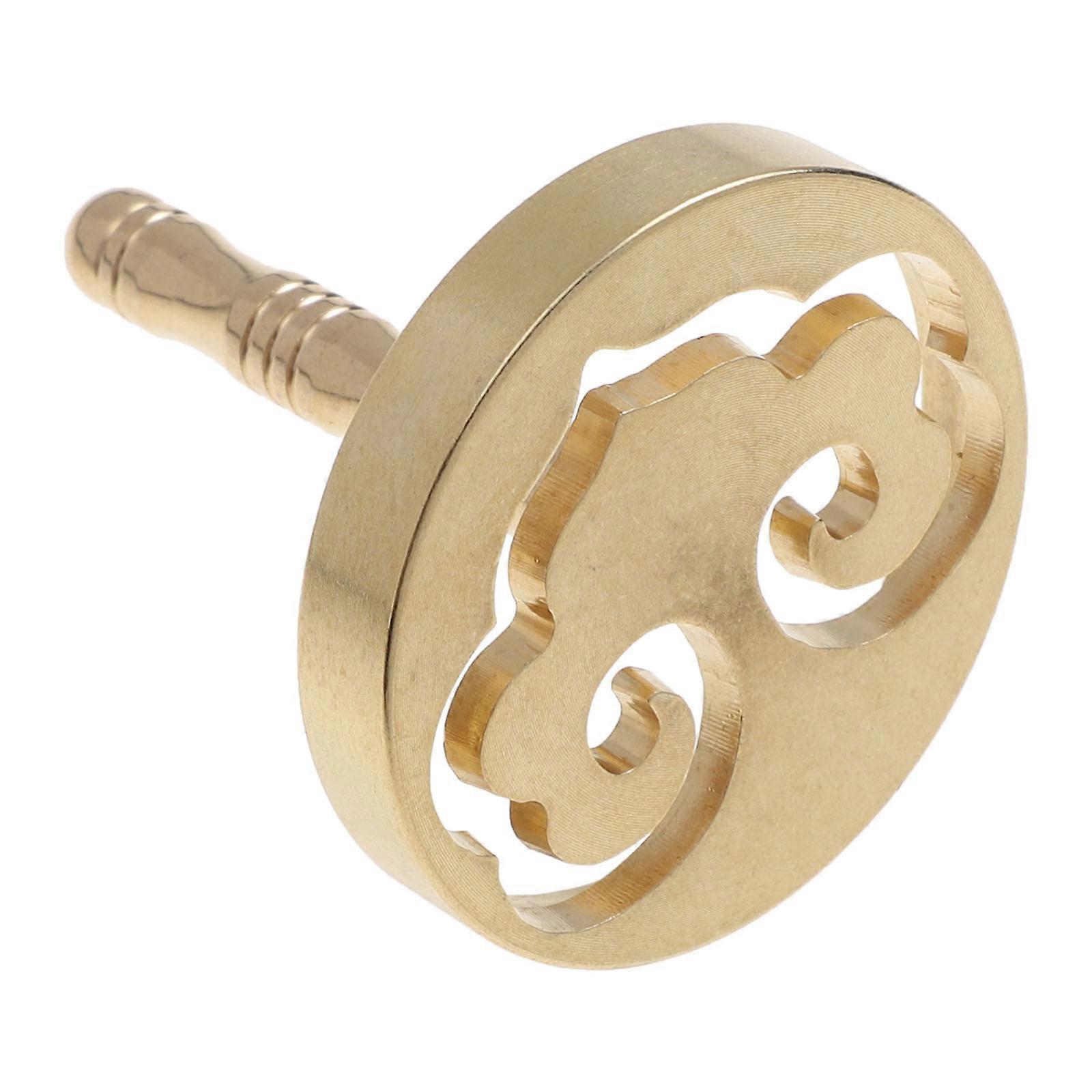 Incense Ash Press Mold Made of Copper for Home Use Golden Color Ensures Safety and 1pc