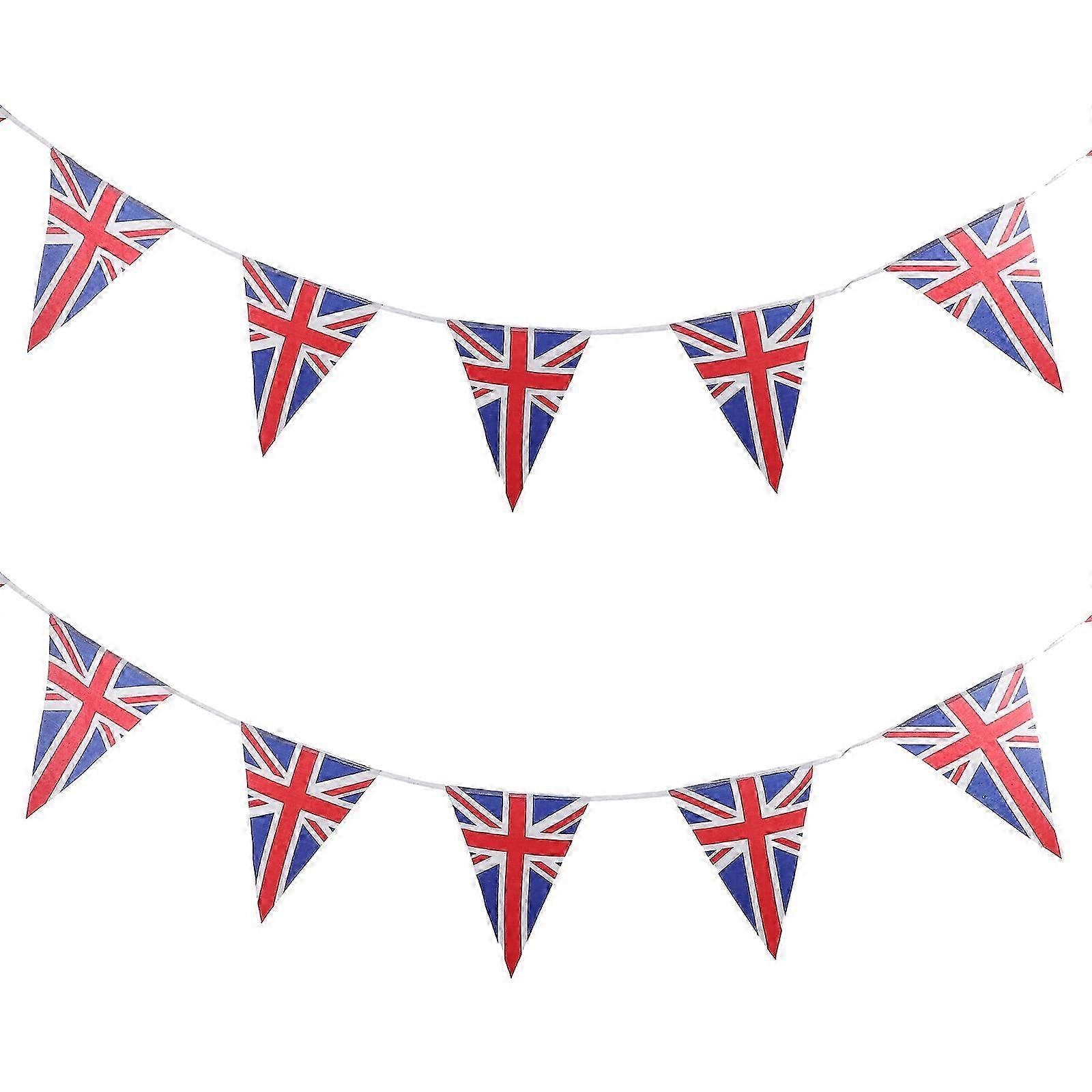 Drapeaux américains Royaume-Uni bannière suspendue Bannière Royaume-Uni Décor de fête Fanions britanniques bannière