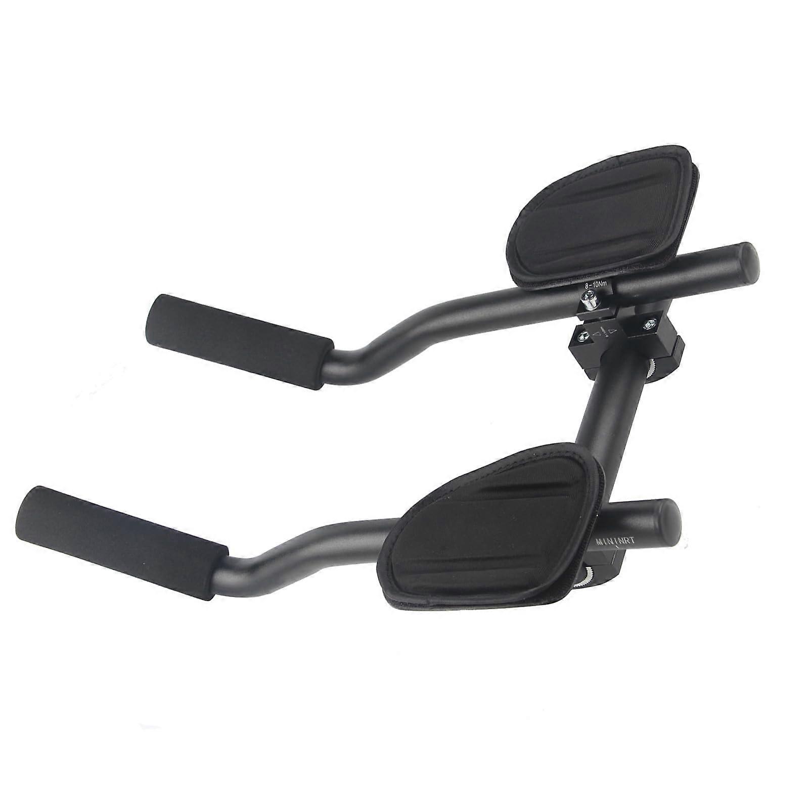 Mountainbike Armrest Aluminum Alloy for Handlebar, Adjustable Armrest for Comfort and Stability, Black