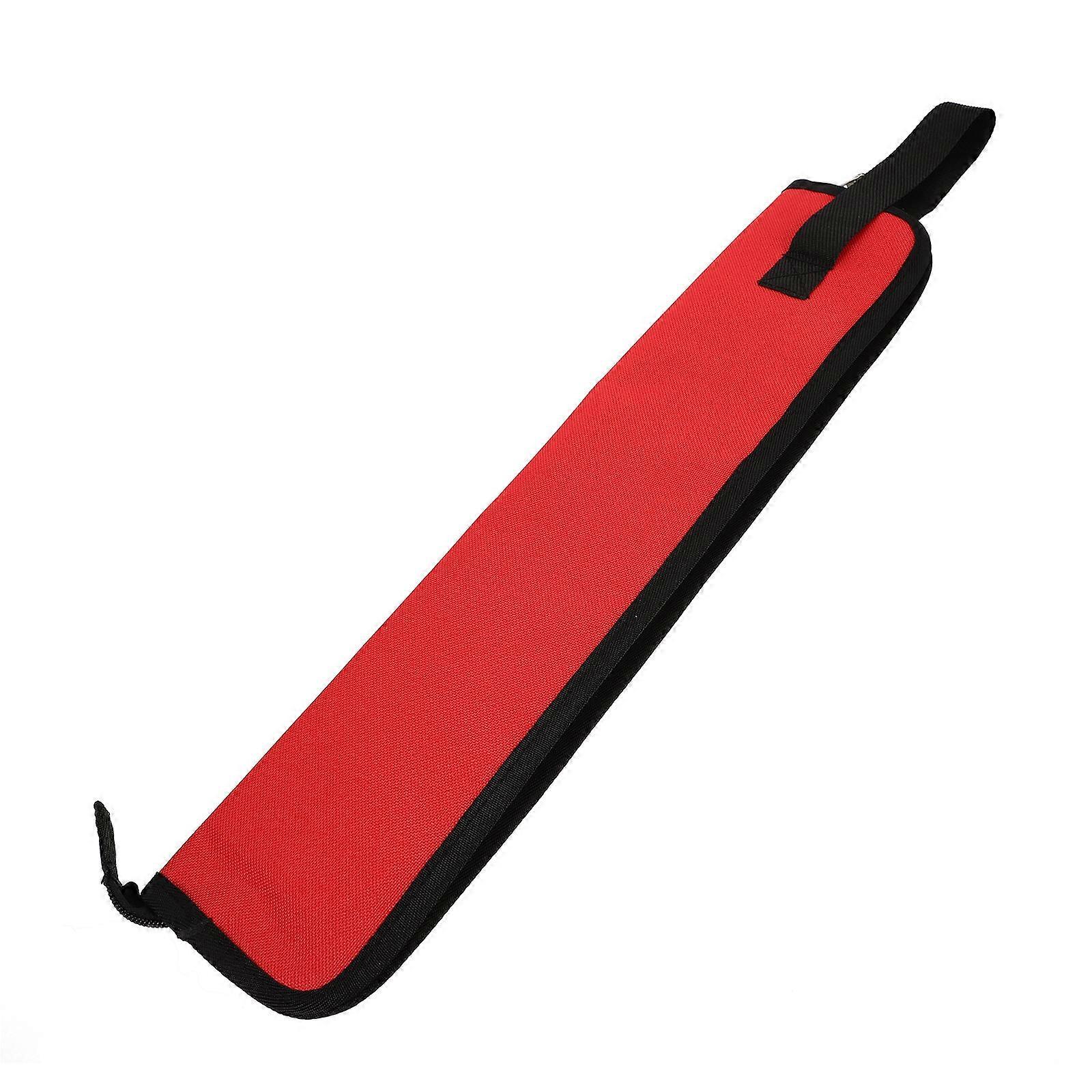 Bag for Drumsticks Thicken Drumsticks Package Accessory Red Rectangular Design 19.65X3.93X0.39in 1Set