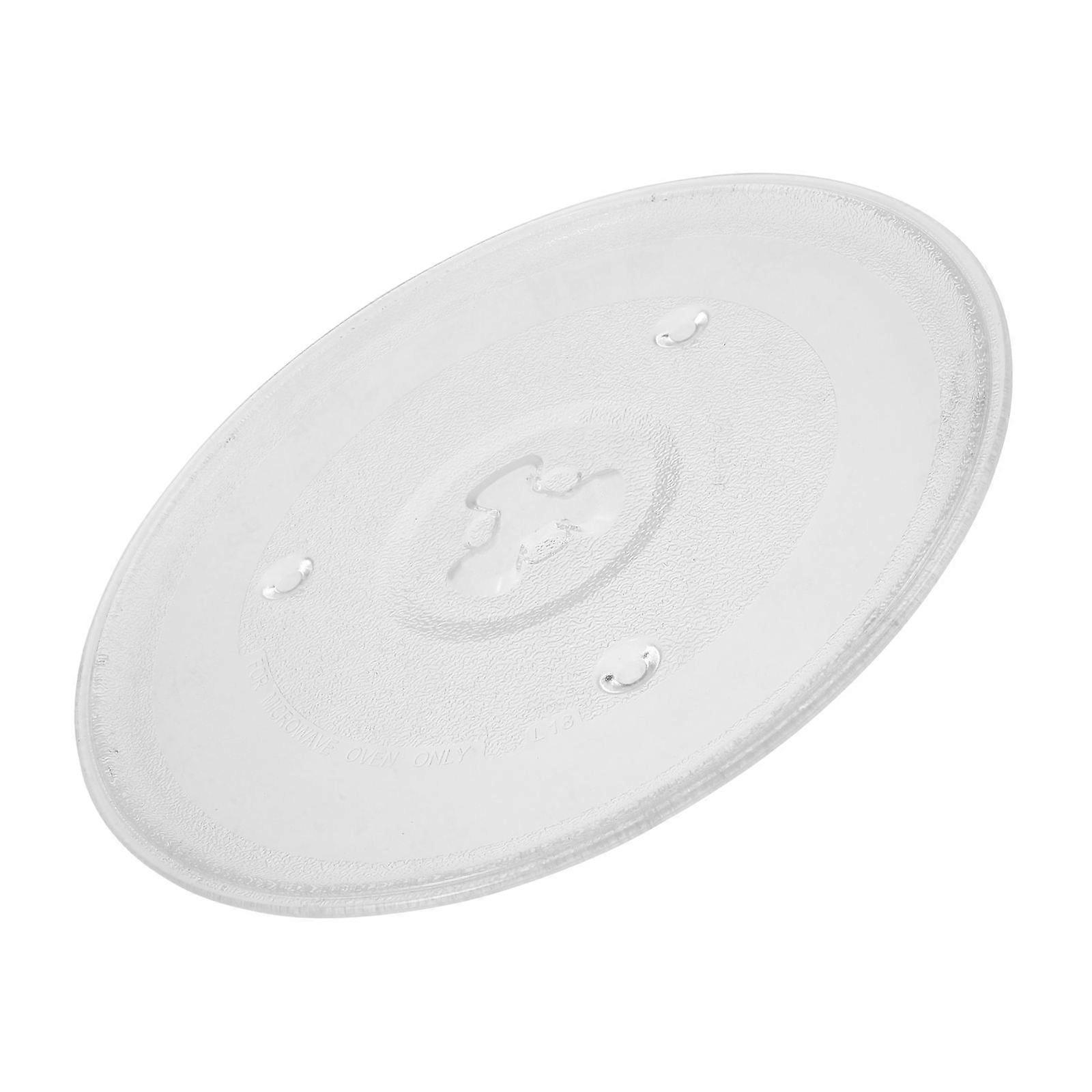 Microwaveable Plates Microwave Turntable Glass Plate Households Transparent 27.00X27.00X2.00cm 1Pcs