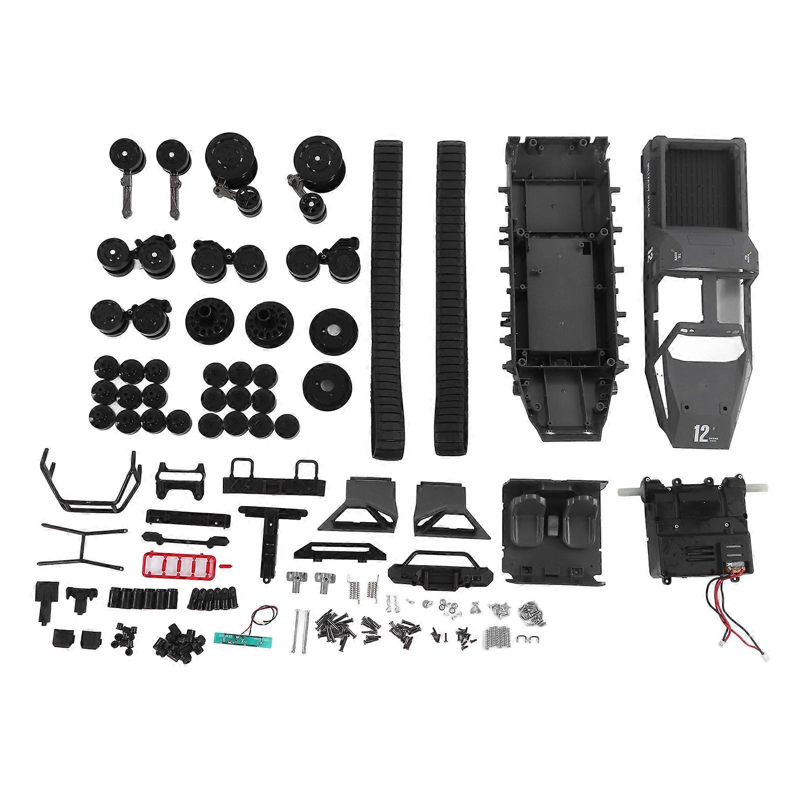 1:12 Scale Remote Control Crawler RBR/C Drift Off Road High Speed Tank Crawler for Boy Children Grey