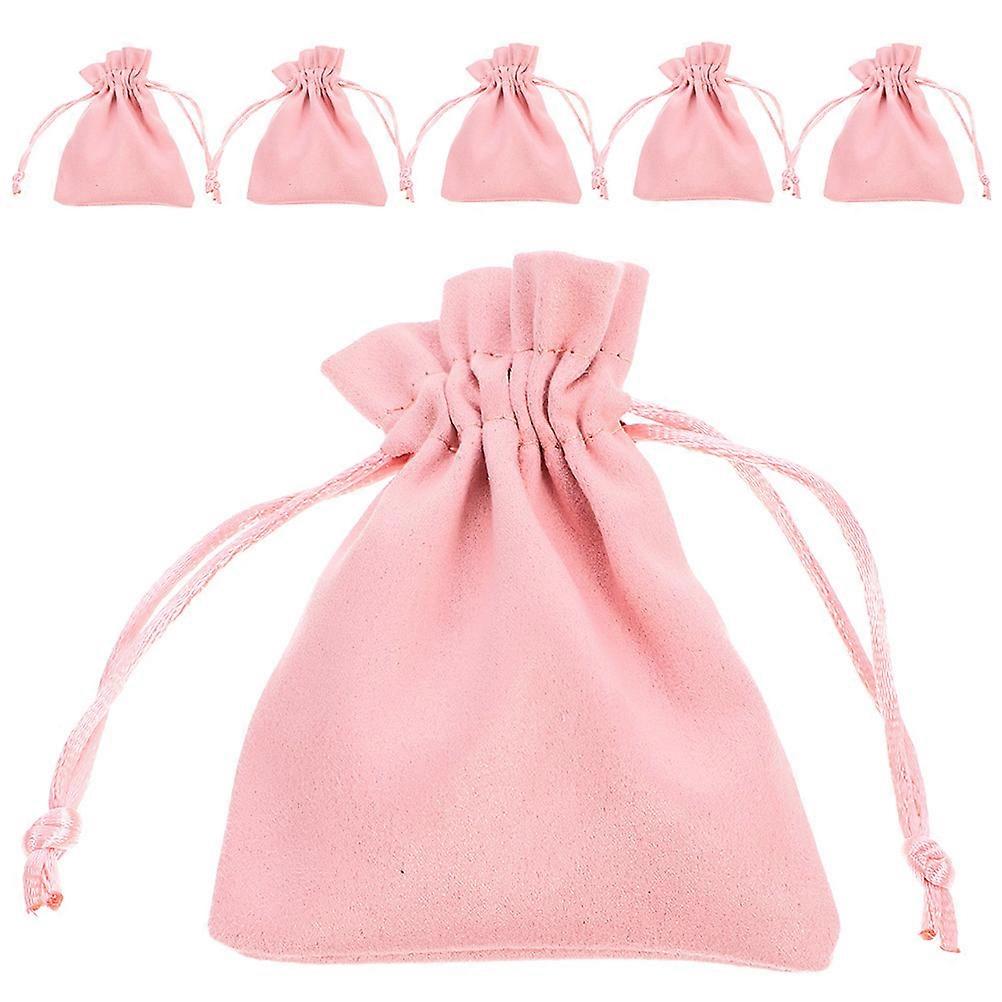 Candy Packing Bag Drawstring present Bag Women Pink 12*9cm 6Pcs Romantic Elements