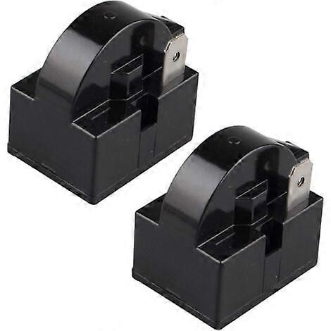 Pack of PTC Start Relay 15 Ohm 220 V Single Pole PTC Start Relay for Refrigerator Freezer Compressor Black(1 foot) hwy
