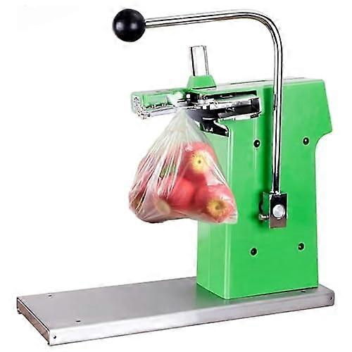 Manual Ushaped sealing machine with staples, allsteel movement for easy operation, durable, no jamming for bakeries, cafes, supermarkets.