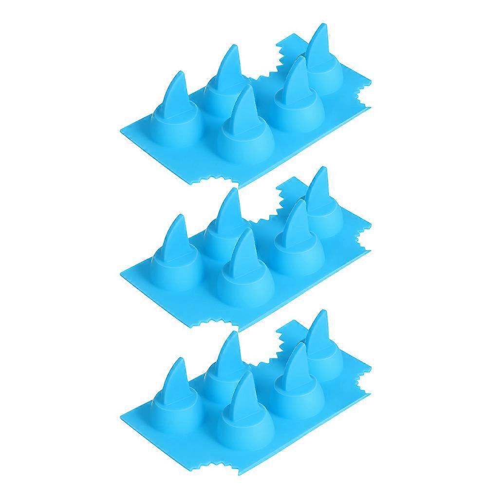 Candy Making Silicone Tray fin Shape For Users Of Kitchen Tools Home Use 3Pcs 5.23X3.18X1.49IN
