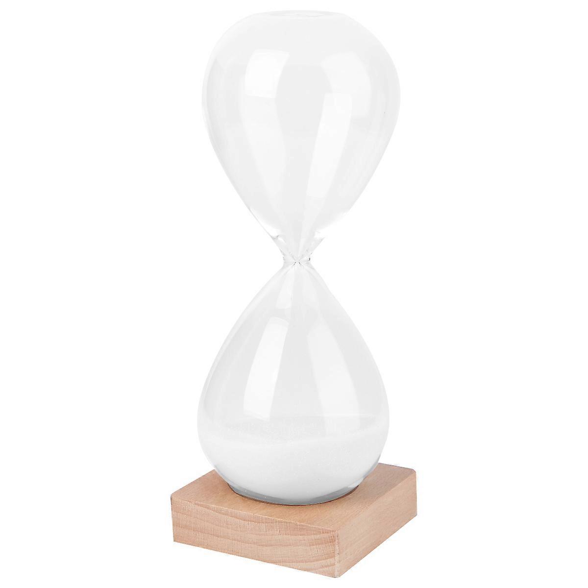 Hourglass Timer Glass Home Decor Timekeeping Cylindrical Modern Minimalist 20x8cm 1Set
